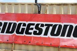 Large Bridgestone Tyres 3 Piece Tin Advertising Sign 