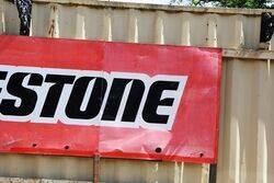 Large Bridgestone Tyres 3 Piece Tin Advertising Sign 