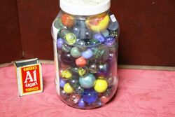 Large Size Jar of Glass Marbles