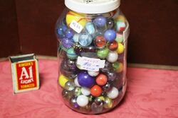 Large Size Jar of Glass Marbles