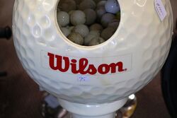 Large Wilson Golf Pro Ball Dispenser Complete with Balls