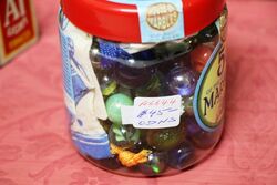 Medium Size Jar of Glass Marbles