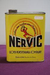 Nervic LLoyd Pennsylvania company 2lt Oil Tin