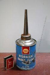 One pint Shell Hydraulic Brake Fluid Tin