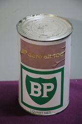 Quart BP Motor Oil Tin 