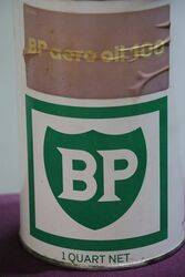 Quart BP Motor Oil Tin 