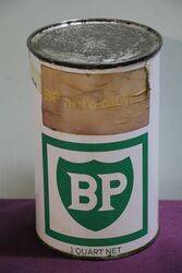 Quart BP Motor Oil Tin 