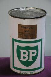 Quart BP Motor Oil Tin 