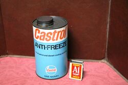 Rare Blue Castrol  " L" Anti-Freeze One Quart Tin.