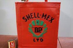 Rare Scottish ShellMex 2gal Runningboard Petrol Can 