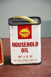 Shell Household Oil 4ozs Oiler