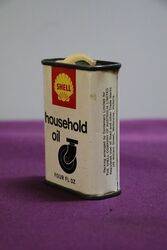 Shell Household Oil  Ozs Tin 