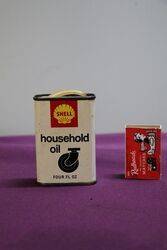 Shell Household Oil  Ozs Tin 