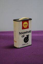 Shell Household Oil  Ozs Tin 