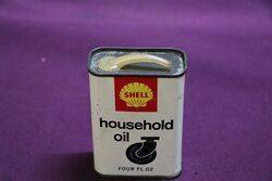 Shell Household Oil  Ozs Tin 