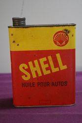 Shell Huile Pour Autos Oil Tin