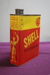 Shell Huile Pour Autos Oil Tin