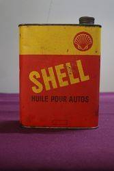 Shell Huile Pour Autos Oil Tin