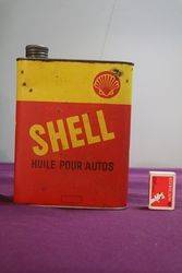 Shell Huile Pour Autos Oil Tin