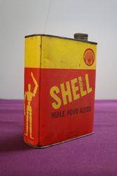 Shell Huile Pour Autos Oil Tin