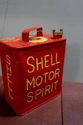 Shell Motor Spirit 2 gallon Fuel Can