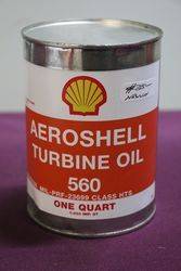 Shell One Quart Aeroshell Turbo Oil 560 Tin