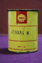 Shell Retinax One lb. Grease Tin