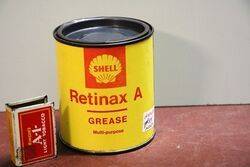 Shell Retinax and39Aand39 One Pound Grease Tin