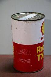 Shell Rotella TX30 One Quart Motor Oil Tin