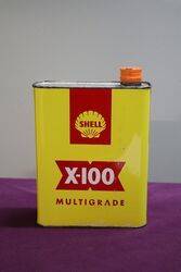 Shell X100 2 Litres Motor Oil Tin