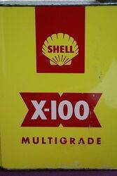 Shell X100 2 Litres Motor Oil Tin