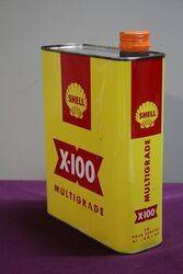 Shell X100 2 Litres Motor Oil Tin