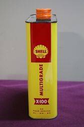 Shell X100 2 Litres Motor Oil Tin