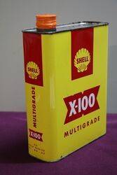 Shell X100 2 Litres Motor Oil Tin