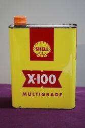 Shell X100 2 Litres Motor Oil Tin