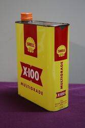 Shell X100 2 Litres Motor Oil Tin