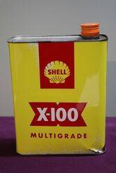 Shell X100 2 Litres Motor Oil Tin