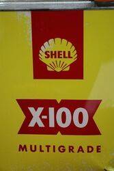 Shell X100 2 Litres Motor Oil Tin