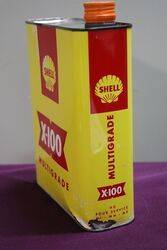 Shell X100 2 Litres Motor Oil Tin