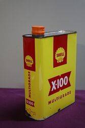 Shell X100 2 Litres Motor Oil Tin