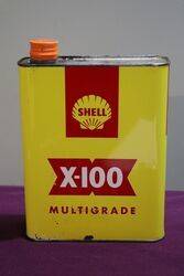 Shell X100 2 Litres Motor Oil Tin