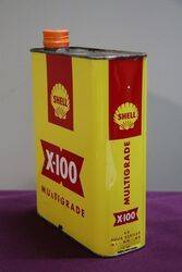 Shell X100 2 Litres Motor Oil Tin