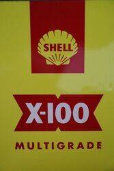 Shell X100 2 Litres Motor Oil Tin