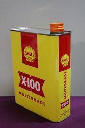 Shell X100 2 Litres Motor Oil Tin