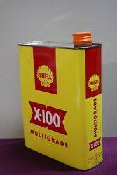 Shell X100 2 Litres Motor Oil Tin