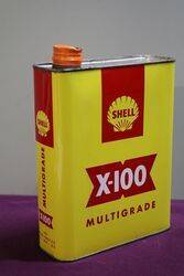 Shell X100 2 Litres Motor Oil Tin