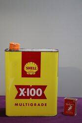 Shell X100 2 Litres Motor Oil Tin