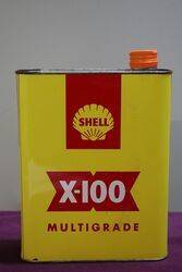 Shell X100 2 Litres Motor Oil Tin