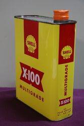 Shell X100 2 Litres Motor Oil Tin