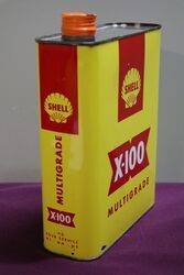 Shell X100 2 Litres Motor Oil Tin